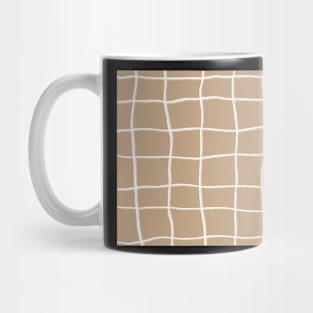 Minimalist Abstract Painted Grid Pattern - abstract pattern Mug